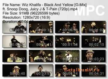 Wiz Khalifa feat. Snoop Doog, Juicy J & T-Pain - Black & Yellow [G-Mix] (2011)  