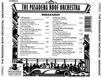 The Pasadena Roof Orchestra - Breakaway (1991) The Pasadena Roof Orchestra - Breakaway (1991)