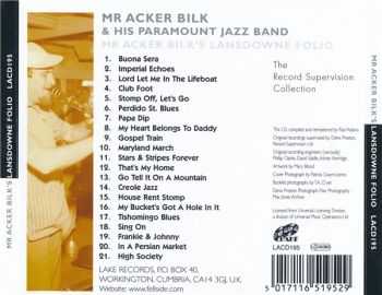 Acker Bilk & His Paramount Jazz Band - Mr Acker Bilk's Lansdowne Folio (2007) Acker Bilk & His Paramount Jazz Band - Mr Acker Bilk's Lansdowne Folio (2007)