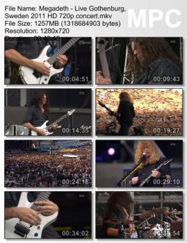 Megadeth - Live Gothenburg, Sweden