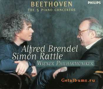 Alfred Brendel, Wiener Philharmoniker - Beethoven. 5 Piano Concertos (1997-1998) lossless