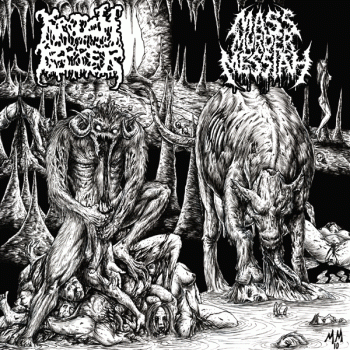 Krotchripper & Mass Murder Messiah - Beaten, Eaten & Adorned in Entrails [Split] (2010)