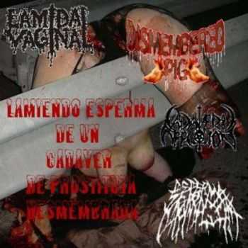 Cadaveric Infection & Dismembered Pig & Espermatorragia & Lamida Vaginal - Lamiendo Esperma de un Cadaver de Prostituta Desmembrada [Split] (2010)