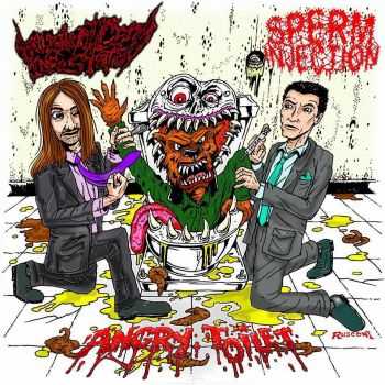 Malignant Germ Infestation & Sperm Injection - Angry Toilet (Split) (2013)