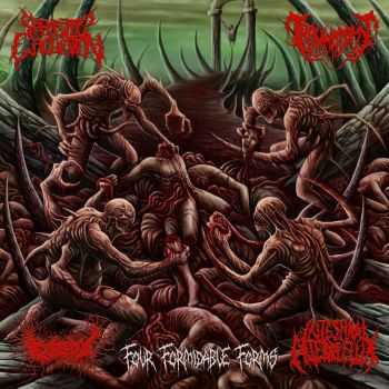 Parasitic Ejaculation / Traumatomy / Intestinal Alien Reflux / Gorepot - Four Formidable Forms (Split) (2014)