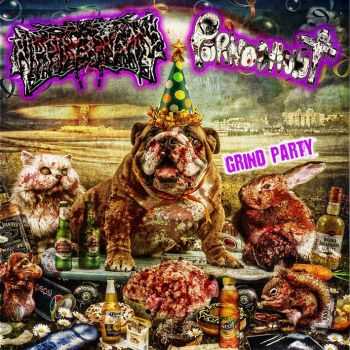 Ripping Organs / Pornocaust - Grind Party (Split) (2015)