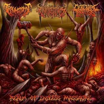 Traumatomy & Embryectomy & Cerebral Paralysis - Realms Of Endless Massacre [Split] (2015)