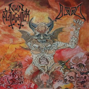 Nunslaughter / Blood - Split (2022)