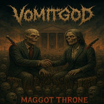 Обложка: Vomitgod - Maggot Throne (2025)