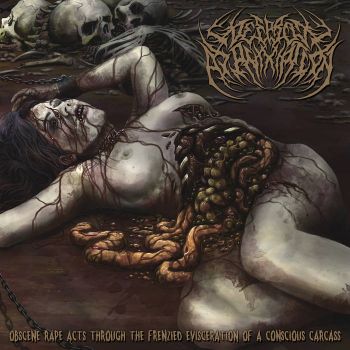 Обложка: Deep Rot Asphyxiation - Obscene Rape Acts Through the Frenzied Evisceration of a Conscious Carcass (2025)